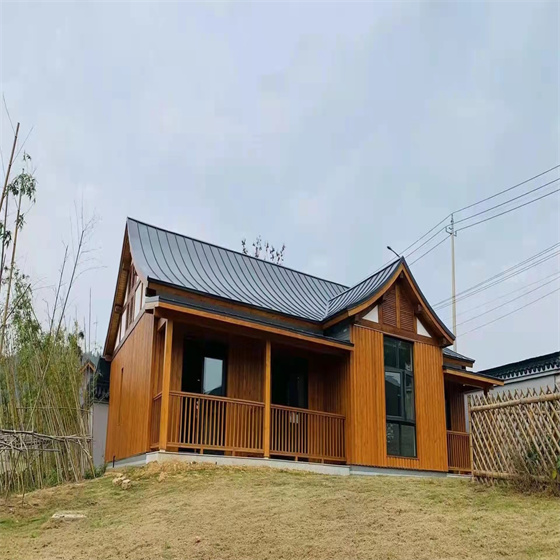 阳泉景区休闲木屋施工